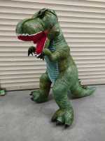 Мягкая игрушка динозавр зеленый